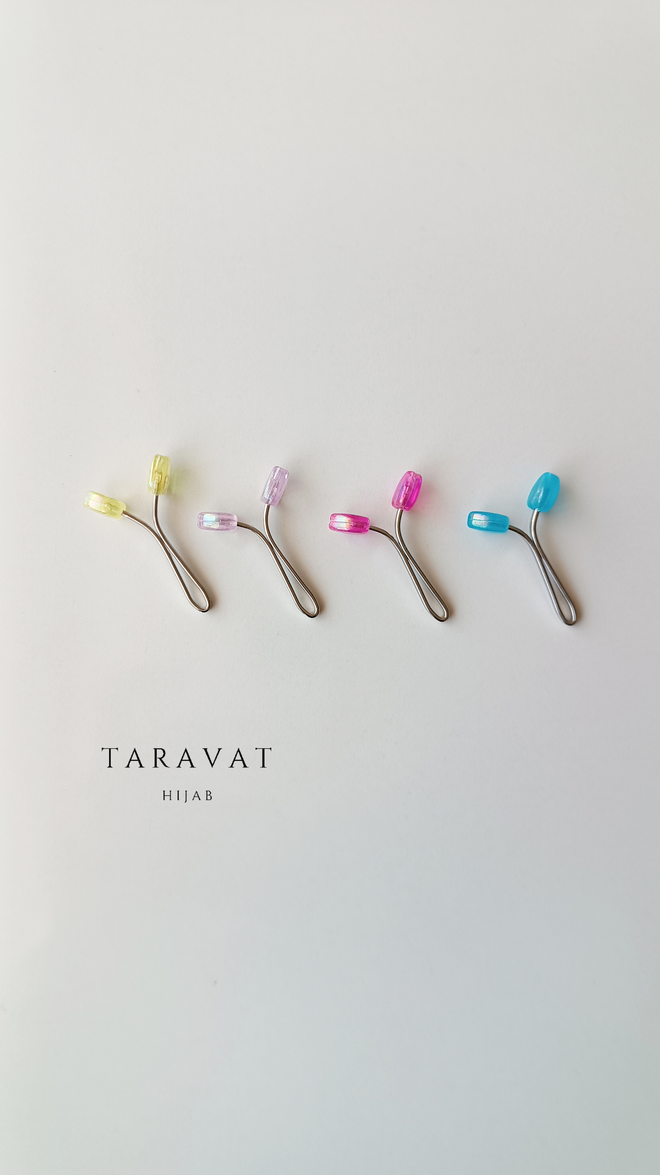 گیره روسری  آبنباتی قلبی دینا