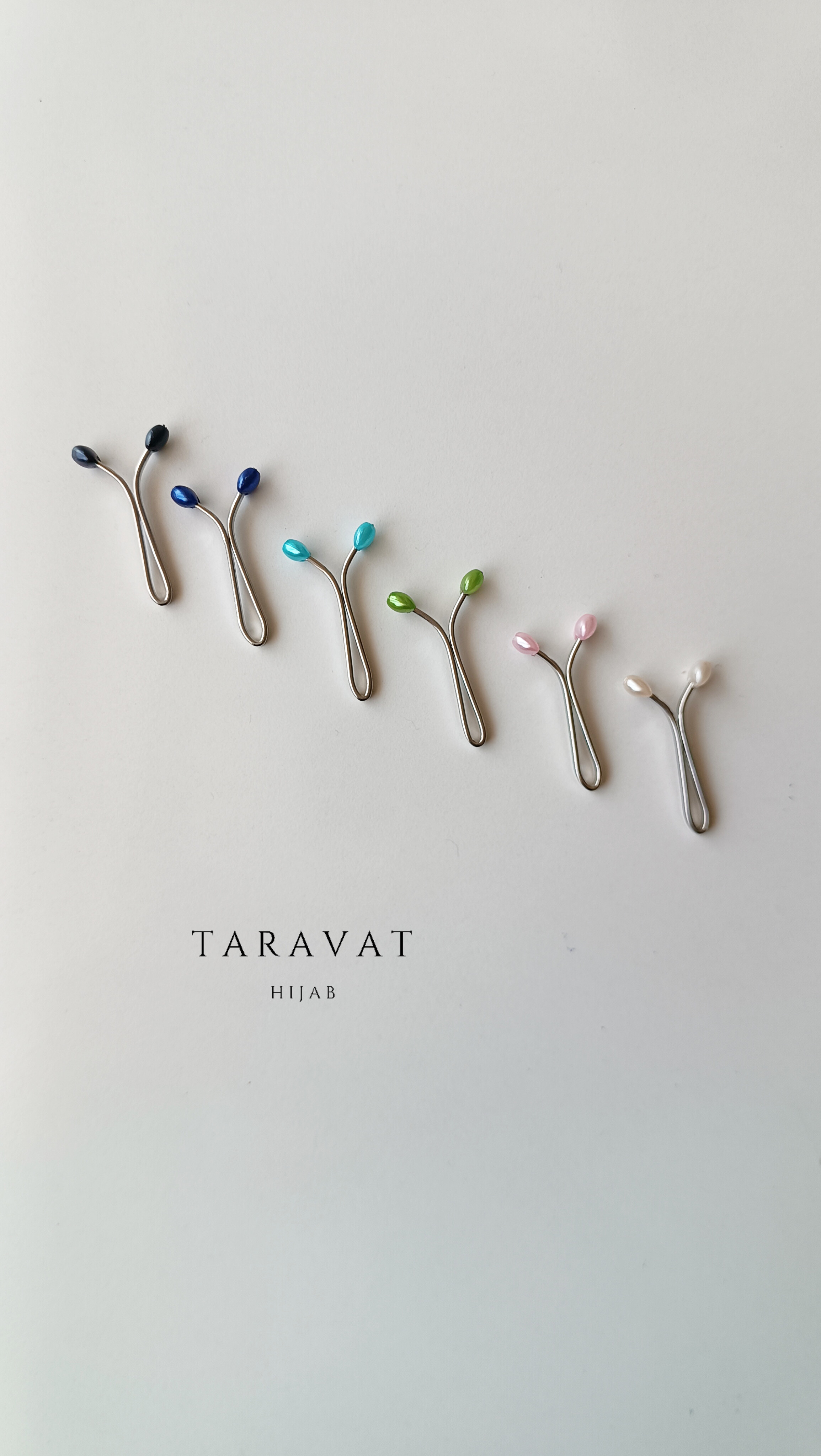 گیره روسری قلبی ریز دینا